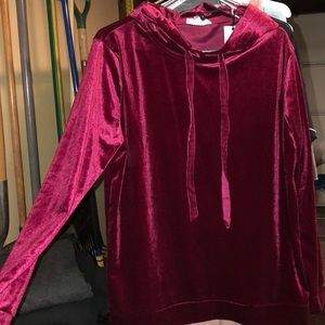 Loveriche velvet hoodie